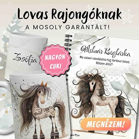 Furi, de cuki lovas ajándékok | Névvel kérhető bögrék, füzetek, párnák | Legszebb ajándék nőknek és lányoknak | nagyoncuki.hu