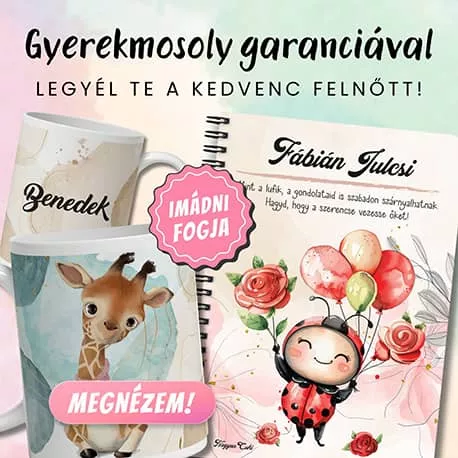 A legcukibb ajándék ötletek gyerekeknek | Névvel kérhető bögrék, párnák, füzetek stb. | nagyoncuki.hu