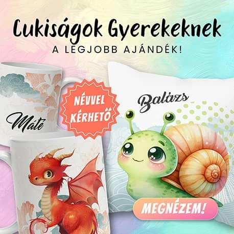 A legcukibb ajándék ötletek gyerekeknek | Névvel kérhető bögrék, párnák, füzetek stb. | nagyoncuki.hu