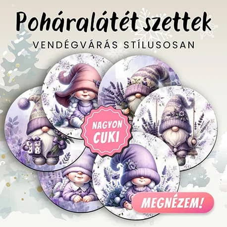 Gyönyörű és egyedi poháralátét szettek | Együtt mindig olcsóbb | nagyoncuki.hu