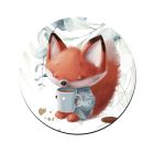 Kávés róka mintás bögre alátét