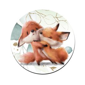 Kávés róka mintás bögre alátét