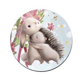 Nyuszi és Süni mintás bögre alátét