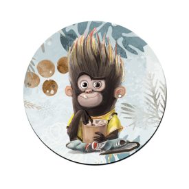 Kávézós maki mintás bögre alátét