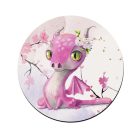 Tündéri rózsaszín sárkány mintás bögre alátét