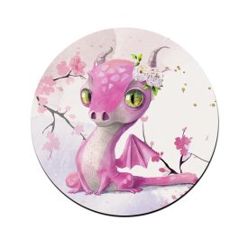 Tündéri rózsaszín sárkány mintás bögre alátét