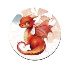 Tündéri rózsaszín sárkány mintás bögre alátét