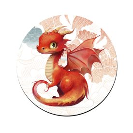 Tündéri rózsaszín sárkány mintás bögre alátét