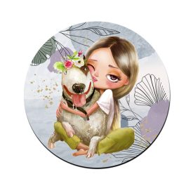 Figyelek Rád - Cuki kutyus mintás bögre alátét