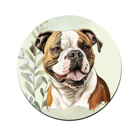 Amerikai bulldog portré mintás bögre alátét