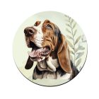 Basset Hound portré mintás bögre alátét