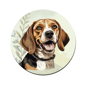 Basset Hound portré mintás bögre alátét
