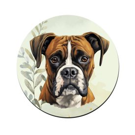 Barna Boxer portré mintás bögre alátét
