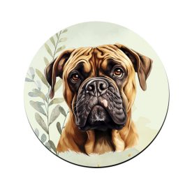 Bullmasztiff portré mintás bögre alátét