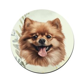   Barna pomerániai törpe spicc portré mintás bögre alátét