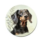 Fekete tacskó portré mintás bögre alátét