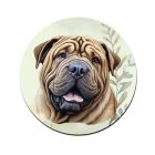 Sharpei portré mintás bögre alátét