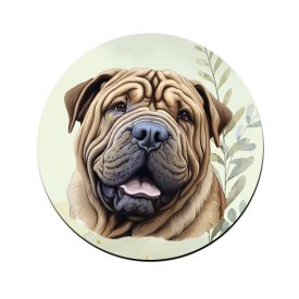Sharpei portré mintás bögre alátét