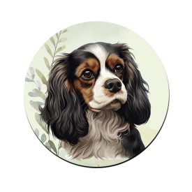   Trikolor Cavalier King Charles spániel portré mintás bögre alátét