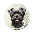 Fekete Affenpinscher portré mintás bögre alátét