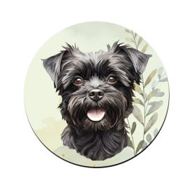 Fekete Affenpinscher portré mintás bögre alátét