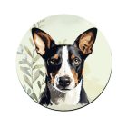 Trikolor Basenji portré mintás bögre alátét