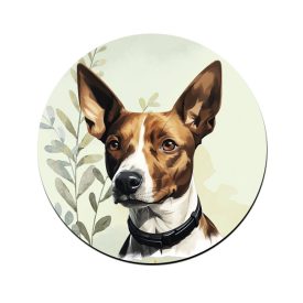 Barna Basenji portré mintás bögre alátét