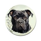 Fekete Cane Corso portré mintás bögre alátét