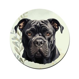 Fekete Cane Corso portré mintás bögre alátét