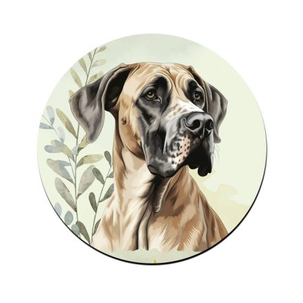 Barna (dán) német dog portré mintás bögre alátét