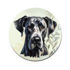 Fekete (dán) német dog portré mintás bögre alátét