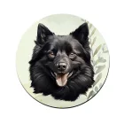 Fekete Schipperke portré mintás bögre alátét