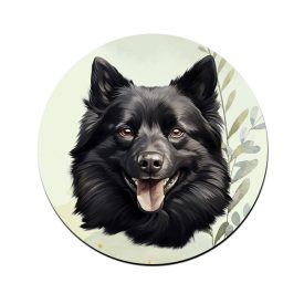 Fekete Schipperke portré mintás bögre alátét
