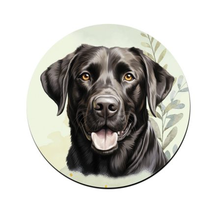 Fekete Labrador Retriever portré mintás bögre alátét