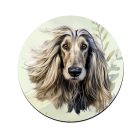 Krémszínű Afgán agár portré mintás bögre alátét