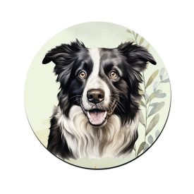 Border Collie portré mintás bögre alátét