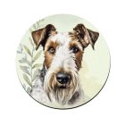 Drótszőrű fox terrier portré mintás bögre alátét