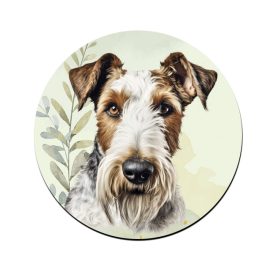 Drótszőrű fox terrier portré mintás bögre alátét