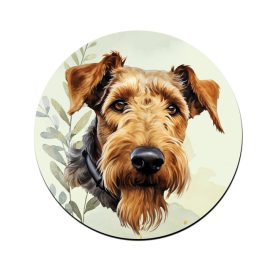 Airedale terrier portré mintás bögre alátét