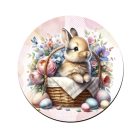 Pici nyuszi kosárban mintás bögre alátét