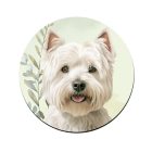 Westie portré mintás bögre alátét