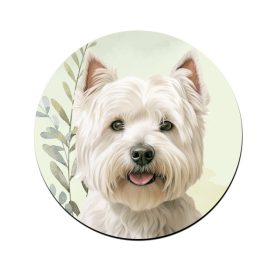 Westie portré mintás bögre alátét
