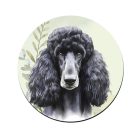 Fekete óriás uszkár portré mintás bögre alátét