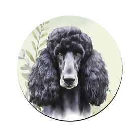 Fekete óriás uszkár portré mintás bögre alátét