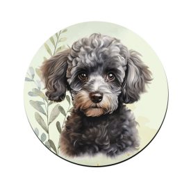 Kis szürke uszkár portré mintás bögre alátét