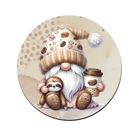 Kávés manó cuki lajhárral mintás bögre alátét