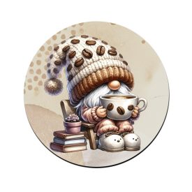 Cuki kávés manó könyvvel mintás bögre alátét