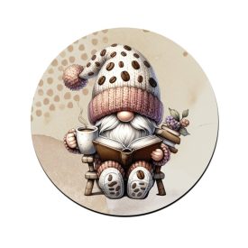 Könyvmoly kávés manó mintás bögre alátét