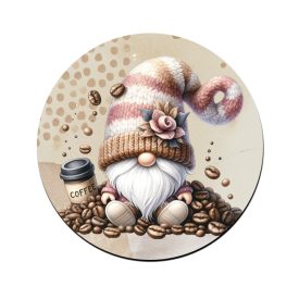 Kávés manó kávébabbal mintás bögre alátét
