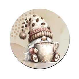 Nagy bögrés kávés manó mintás bögre alátét